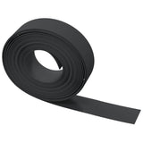 Garden Edgings 4 pcs Black 10 m 15 cm Polyethylene - 45-Degree Angle