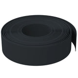 Garden Edgings 5 pcs Black 10 m 15 cm Polyethylene - Top-Down View