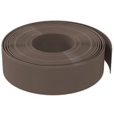 Garden Edgings 2 pcs Brown 10 m 15 cm Polyethylene - Top-Down View