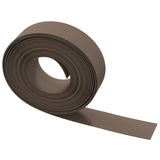 Garden Edgings 2 pcs Brown 10 m 15 cm Polyethylene - 45-Degree Angle