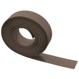 Garden Edgings 5 pcs Brown 10 m 15 cm Polyethylene - 45-Degree Angle