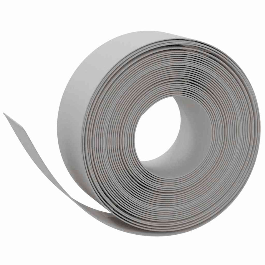 Garden Edgings 4 pcs Grey 10 m 20 cm Polyethylene
