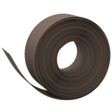 Garden Edgings 2 pcs Brown 10 m 20 cm Polyethylene - Side View
