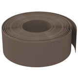 Garden Edgings 3 pcs Brown 10 m 20 cm Polyethylene - Top-Down View