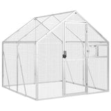 Aviary Silver 1.79x2x1.85 m Aluminium - Front View
