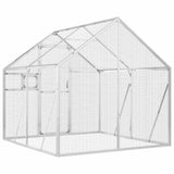 Aviary Silver 1.79x2x1.85 m Aluminium - 45-Degree Angle