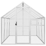 Aviary Silver 1.79x3x1.85 m Aluminium - Side View