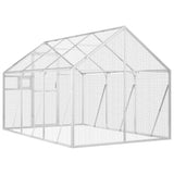 Aviary Silver 1.79x3x1.85 m Aluminium - 45-Degree Angle
