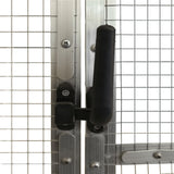 Aviary Silver 1.79x3x1.85 m Aluminium - Rear View