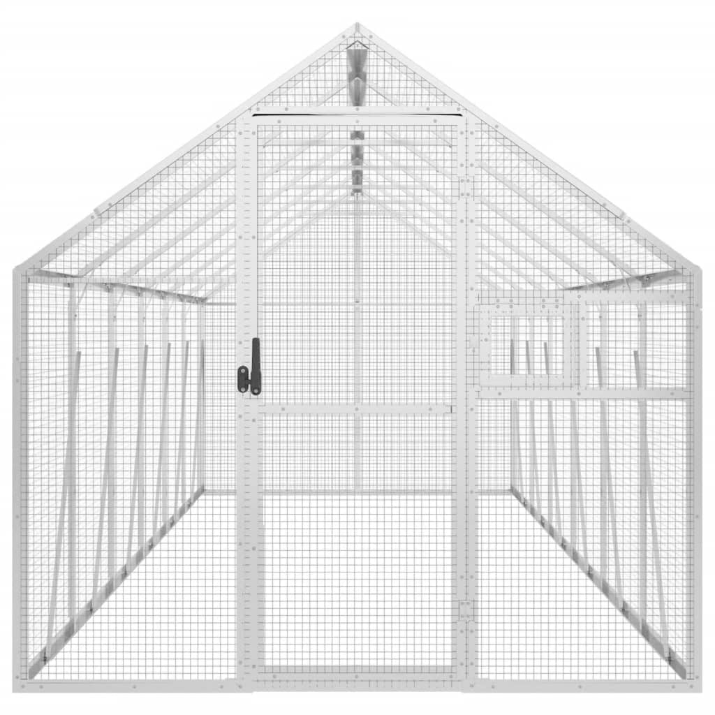 Aviary Silver 1.79x6x1.85 m Aluminium