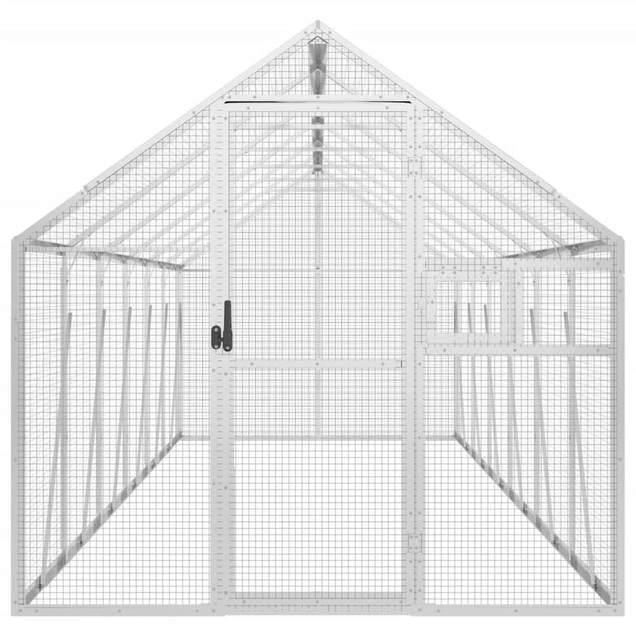 Aviary Silver 1.79x6x1.85 m Aluminium