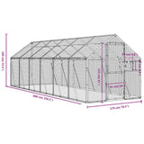 Aviary Silver 1.79x6x1.85 m Aluminium