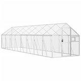 Aviary Silver 1.79x8x1.85 m Aluminium - Front View