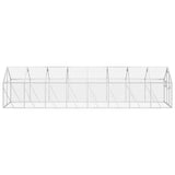 Aviary Silver 1.79x8x1.85 m Aluminium - Top-Down View