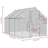 Aviary Anthracite 1.79x3x1.85 m Aluminium - Close-Up Angle