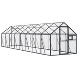 Aviary Anthracite 1.79x8x1.85 m Aluminium - Front View