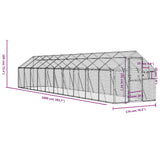 Aviary Anthracite 1.79x10x1.85 m Aluminium - Close-Up Angle