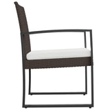 Garden Dining Chairs 2 pcs Black PP Rattan - Top-Down View