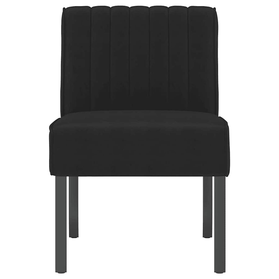 Slipper Chair Black Velvet