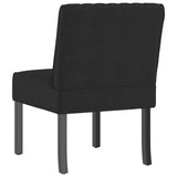 Slipper Chair Black Velvet - 45-Degree Angle