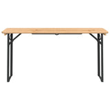 3 Piece Folding Beer Table Set Solid Wood Fir