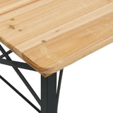 3 Piece Folding Beer Table Set Solid Wood Fir - Extra Image
