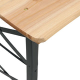 Folding Beer Table 170x50x75/105 cm Solid Wood Fir - 45-Degree Angle