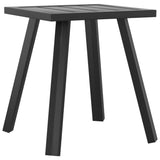 Garden Table Anthracite 34x34x38 cm Steel - Front View