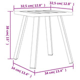 Garden Table Anthracite 34x34x38 cm Steel