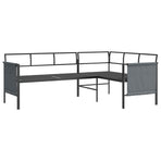 2 Piece Garden Lounge Set Anthracite Steel
