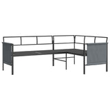 2 Piece Garden Lounge Set  Anthracite Steel - 45-Degree Angle