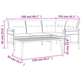 2 Piece Garden Lounge Set  Anthracite Steel - Extra Image