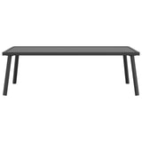 Garden Coffee Table Anthracite 110x55x35cm Steel - Side View