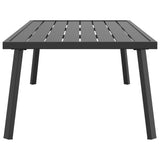 Garden Coffee Table Anthracite 110x55x35cm Steel - Top-Down View