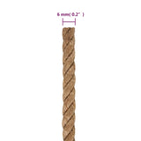 Jute Rope 100 m Long 6 mm Thick - Rear View