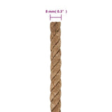 Jute Rope 25 m Long 8 mm Thick - Rear View