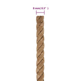 Jute Rope 50 m Long 8 mm Thick - Rear View