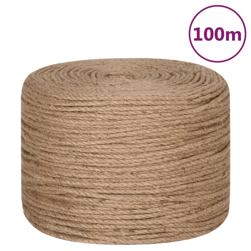 Jute Rope 100 m Long 8 mm Thick