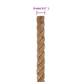 Jute Rope 250 m Long 8 mm Thick - Rear View