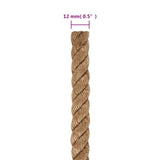 Jute Rope 50 m Long 12 mm Thick - Rear View