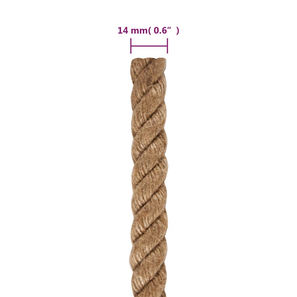 Jute Rope 50 m Long 14 mm Thick