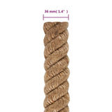 Jute Rope 10 m Long 36 mm Thick - Rear View