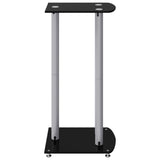 Speaker Stands 2pcs Black&Silver 3 Pillars Design