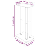 Speaker Stands 2pcs Black&Silver 3 Pillars Design