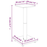 Speaker Stands 2 pcs Black&Silver Tempered Glass 1 Pillar Design