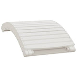 Sun Lounger White 184x55x64 cm Solid Wood Acacia