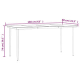 5 Piece Garden Dining Set Black PVC Rattan - Extra Image