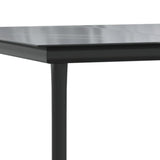 5 Piece Garden Dining Set with Cushions Black - Extra Image