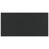 7 Piece Garden Dining Set with Cushions Black - Low Angle