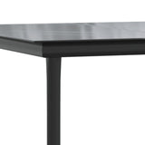 5 Piece Garden Dining Set Dark Grey Poly Rattan